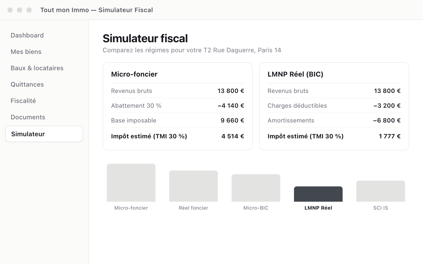 Simulateur fiscal